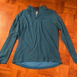 Mens blue Under Armour quarter zip